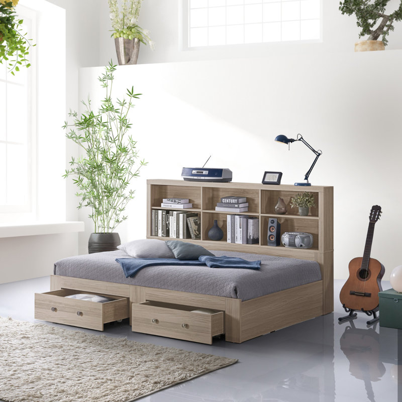 Howell daybed with bookcase and 2 drawers harriet bee hotsell